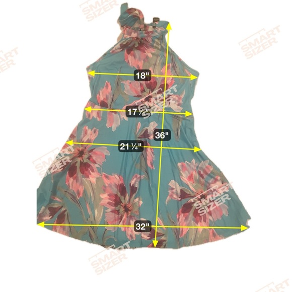 Woman’s floral halter midi dress - Picture 8 of 8